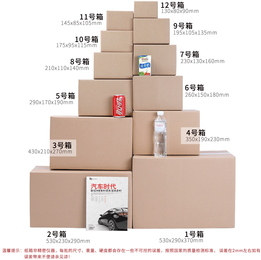 瓦楞纸包装外箱_包装纸双赢彩票箱常用或常规的尺寸有哪些
